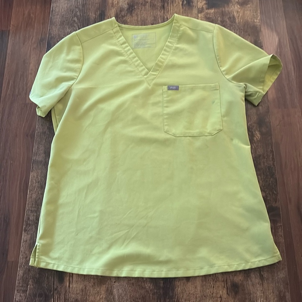 Figs Medium Citrine Scrub Top, *MINOR FLAWS